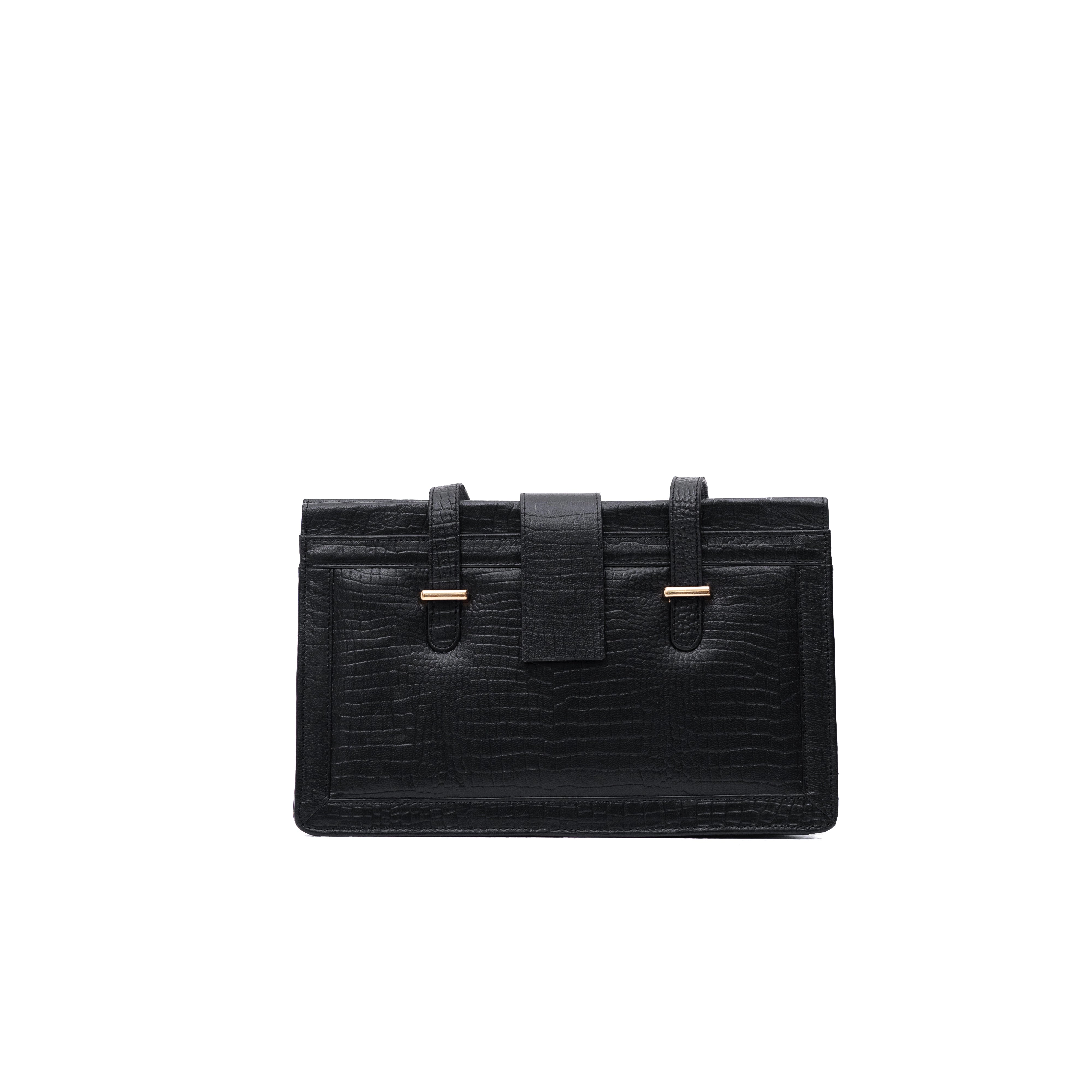 Midnight Charm Leather Strap Bag